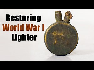 Restoration World War I Lighter. Antique soldier Lighter