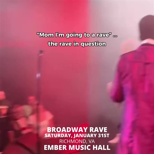 Broadway Rave, the musical theater dance party by theater kids, for theater kids is coming to Richmond on January 31! Limited tickets remain, grab yours before they're gone. 🎭💃 | Ember Music Hall