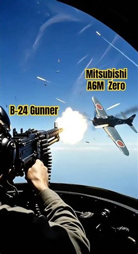 “Battle of Rabaul” B-24 Waist Gunner VS Zero #shorts#amazedmode#wwii#pacificwar#aerialcombat#rabaul