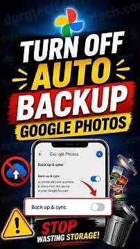 Turn Off Google Photos Auto Backup NOW! Save Google Storage Instantly