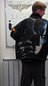 Obsessed with this Batman leather jacket! Four amazing designs—hard to pick a fave. Which one do you like best? Use my code "PEPO" to svae 30% on everything @youngla #BatmanJacket #LeatherJacket #DCComics #FashionReels #JacketStyle #GearUp | Pepo Workout