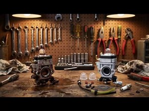 56257 57341 63022 Carburetor kit for Harbor Freight 43cc 49cc 52cc Predator Earth Auger with Primer Bulbs Spark Plug Gasket Fuel Line Carb Kit