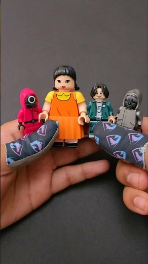 Building of lego squid game set