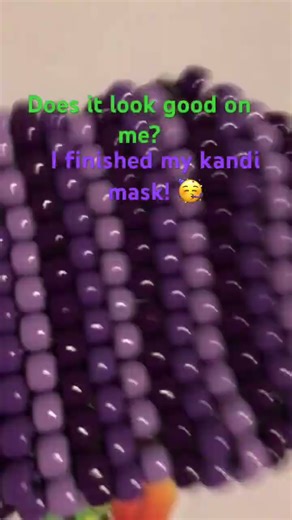 Just finished my kandi mask! #kandi