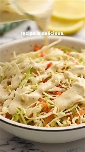 Homemade Coleslaw Dressing #dressing #recipes #coleslawrecipe