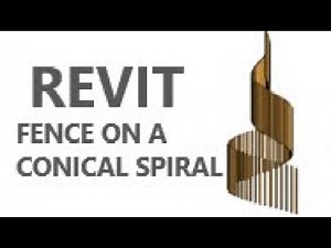 Revit Adaptive Parametric Design Tutorial (fence on conical spiral)