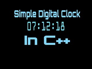 Simple Digital Clock | C++ | Visual Studio
