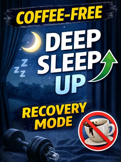 It’s been since Dec 22 with no coffee, and right now I’m noticing exactly what I hoped would happen: sleep is more solid—not just more hours, but better quality. I’m getting more deep sleep, and that’s showing up in recovery: training feels smoother, soreness resolves faster, and my nervous system feels less “wired.” Here’s the science that matches what I’m feeling: Caffeine can shave off sleep quality even when you think you slept fine. In a large systematic review/meta-analysis, caffeine reduc