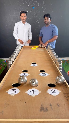 1.2M views · 5K reactions | Roll Steel Ball Drop Steel Glass Family Challenge #reels | AP Art Tricks | Facebook