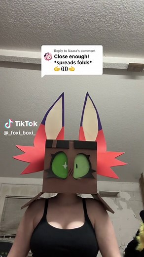 Replying to @Naara NO?? ABSOLUTELY NOT?? ))((🪡 #furry#foxiboxi#furryfandom#fursuit#boxhead#foxiboxiverse#🦊📦