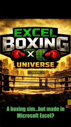 A boxing sim made in Microsoft Excel?