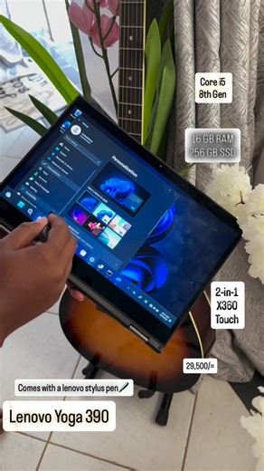 1.4K views | Comes with a lenovo original stylus pen • Generation Generation Intel® Core™15 Processor! X360. Touchscreen. 2-in-i. Convertible 16 GB RAM. 256 GB SSD. Lenovo yoga 390 @29,500/= | Tech Convenience Store | Facebook