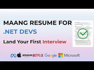 How I Got a MAANG Interview Call as a .NET Developer (Step-by-Step Resume Guide)