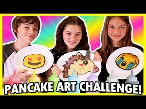 😍 PANCAKE ART CHALLENGE! 🦄 EMOJI VERSION! 🍕