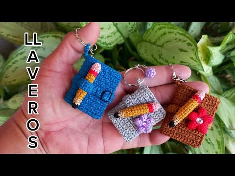 Easy and Quick Crochet / Mini Book Keychain Crochet or Knitting Step by Step Tutorial.