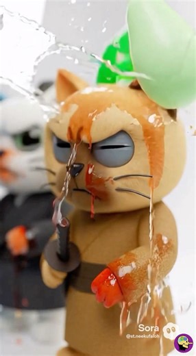 They love Dango | Manekin Challenge #samurai #cat #zoo #cute #shorts #funny