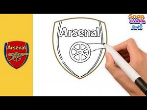 How To Draw Arsenal FC Logo Step By Step