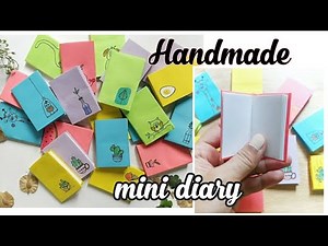 ✨ How to Make a Handmade Mini Diary | Easy DIY Mini Notebook Tutorial