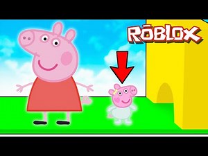 Peppa Pig and Evie Pig Play Easy Grow Obby in Roblox