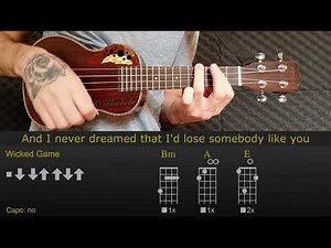 Chris Isaak - Wicked Game | Easy Ukulele Lesson Tutorial with Chords/Tabs and Lyrics