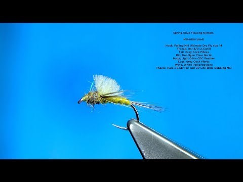 Tying a Spring Olive (Floating Nymph) by Davie McPhail