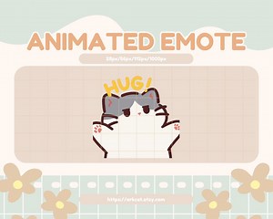 Animated Hug Cat Emote – Twitch, Discord, Youtube (GIF Digital Download) - Etsy Canada