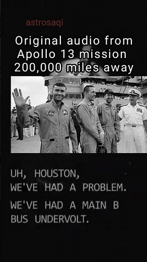 Apollo 13 Original Audio: Houston we've had a Problem