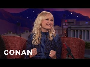 Malin Akerman Got Booed At The "Rampage" Premiere | CONAN on TBS