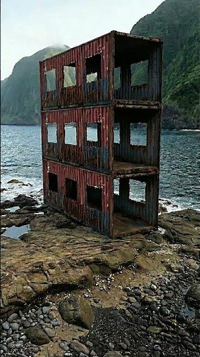 Epic Container Home Construction on a Mountain Beach | Full Build Process