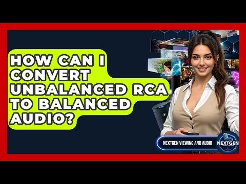 How Can I Convert Unbalanced RCA To Balanced Audio? - NextGen Viewing and Audio