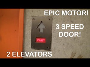 The best DAMN freight elevator on youtube! EPIC motor! 2 Elevators! 3 Speed Door!