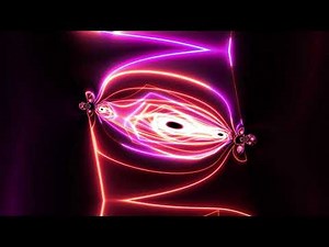 Bright Abstract Neon Multicolor Lines Looped Animation Video Background Free Version