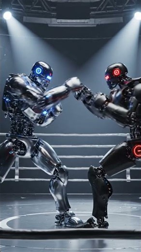 Robot playing boxing #robotics