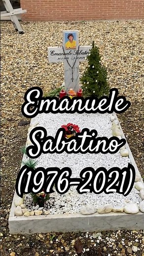 Grave of Emanuele Sabatino (1976-2021). Ema Motorsport. Beloved mechanic YouTuber. Siziano Cemetery