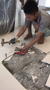 4.9K views · 14 reactions | Tiling repair works (Part 1) - Removal of old tiles by most traditional way using hand tools, so as not to affect other tiles around it. | Frontier Maintenance And Contractors Pte Ltd | Facebook