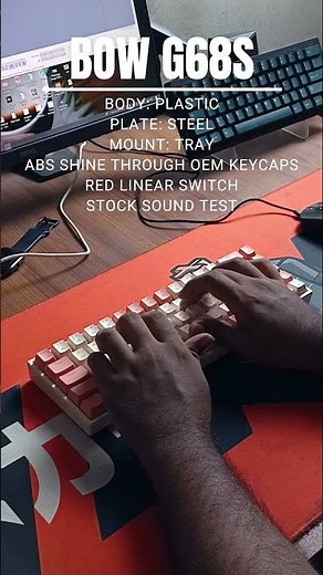 Bow G68s Mechanical Keyboard | Sound Test