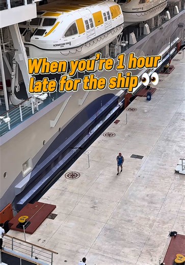 Good news: everyone made it 🙌 But fun fact: Yes, it is true that you can be left behind by a cruise ship if you do not return by the designated all aboard time. Cruise lines operate on strict schedules and will not wait for passengers who are late, often leaving their passport and essentials with a port agent. And will be your responsibility to pay for travel to the next port. Would you run or stay calm? #cruiselife #travel #travelstories