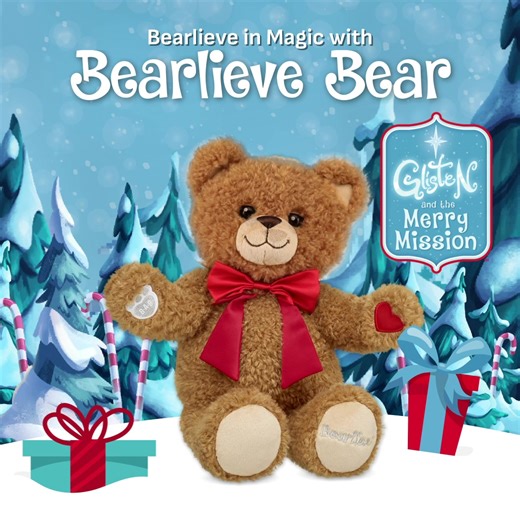 Bearlieve Bear is the first-ever Build-A-Bear that "comes to life" with your touch and voice! Experience the magic at the Workshop | Build-A-Bear Workshop