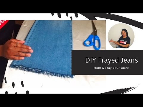 #FashionNovaJeans DIY Frayed Jeans || How I Fray My Jeans