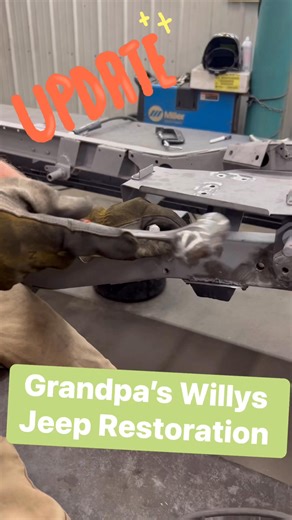 2.6K views · 22 reactions | Grandpa’s Willys Jeep Restoration. Update. Reinforcing the frame. #willys #jeep #restoration | TNT Customs | Facebook