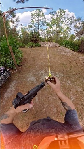 WHAT TF ⁉️9mm STUCK IN A PINE CONE, KICKING IT LANDING IT IN THE CHAMBER OF THE GUN SHOOTING 🔥SIG