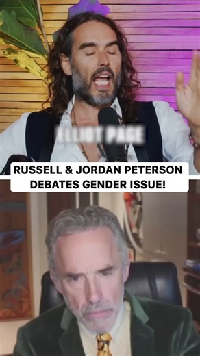 Things got heated between Jordan Peterson and Russell Brand during this debate on trans ideology.