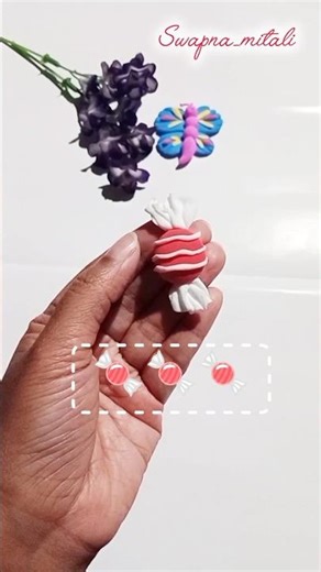 how to make candy easily with super clay #diy #art #clay #craft #creative #trending #shorts