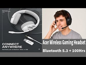 Best Wireless Gaming Headset 2025 | Acer 100H Battery, 2.4GHz Bluetooth 5.3 | PS5, PC, Switch Review