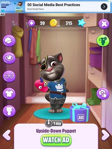 All of the puppets in talking Tom 2