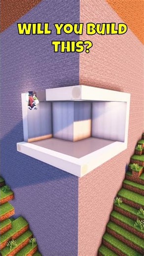 Minecraft Halloween Themed Mountain House💀🏠 #shorts