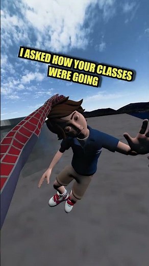 Spider-Man VR GLASS ROOFTOP PARTY #vr #virtualreality #spiderman #gaming #benbu