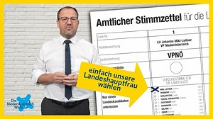 Du kannst am 29. Jänner nicht zur Wahl gehen? Kein Problem! Ab sofort ist dein Wahllokal geöffnet. Beantrage einfach eine Wahlkarte bei deinem Gemeindeamt. | Volkspartei Niederösterreich
