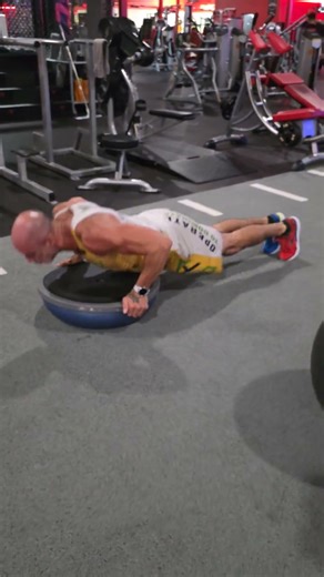 Plyo Push Ups on Bosu Ball #strengtj #cardio #fitness #workout