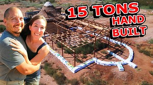 Completed! The Earthbag Foundation Is Done | Our Self-Reliant Life